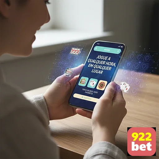 Ilustração de Acesse o aplicativo cassino 922bet para Android e iOS